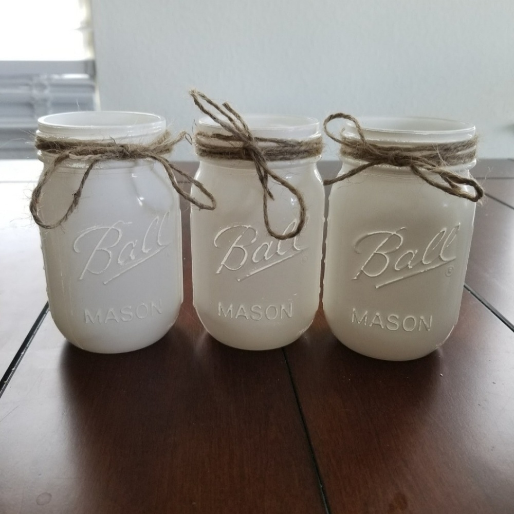 New Makeup brushes holder/ Mason jar decor